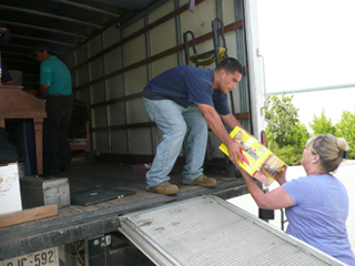 loading a truck
